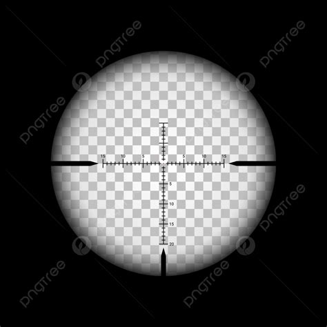 Sniper Scope Sight View, Reticule, Aim, Sonar PNG and Vector with Transparent Background for ...