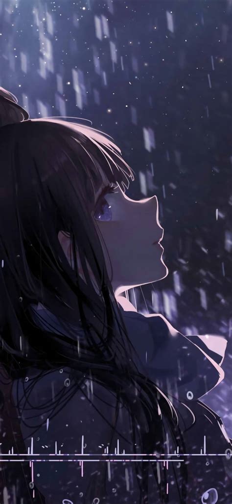 Baixe Papéis de Parede do Meninade Anime Triste Na Chuva Intensa. | Wallpapers.com