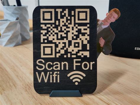 Rick Roll Código QR Wifi Signo Broma - Etsy España