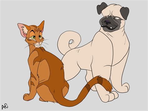 Milo and Otis by RallyAllyArtist on DeviantArt