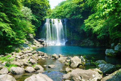 Cheonjeyeon Waterfall | Jeju Island | Pond Of God | South Korea