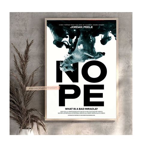 Nope 2022 Movie Poster Nope 2022 Poster Nope Movie Poster - Etsy India