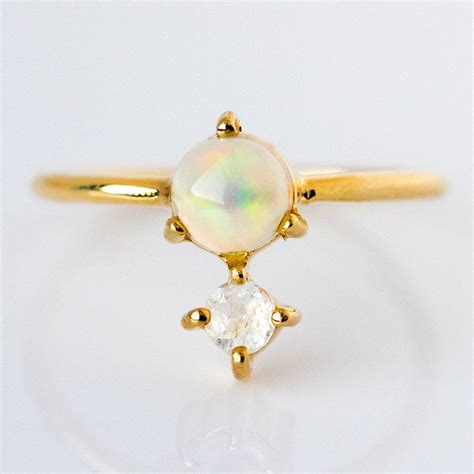 Opal & Moonstone Ring – local eclectic