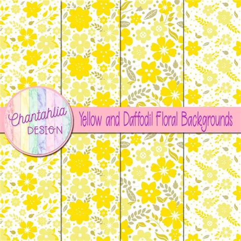 Yellow and Daffodil Floral Backgrounds