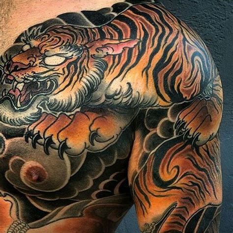 Top more than 69 japanese tiger chest tattoo latest - in.starkid.edu.vn