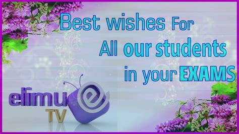 EXAMS SUCCESS WISHES TO STUDENTS - YouTube