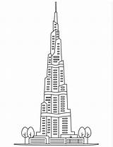 Skyscraper Coloring Page sketch template