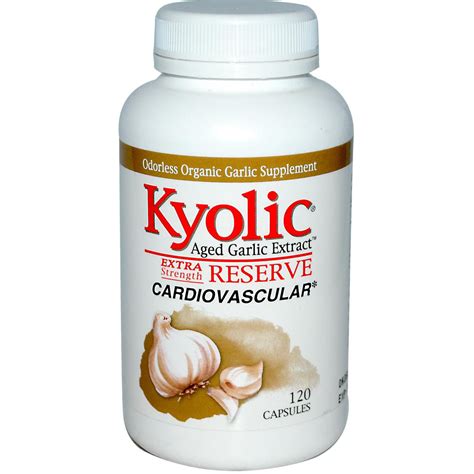 Kyolic Aged Garlic Extract Extra Strength Reserve 120Caps - Supplement ...