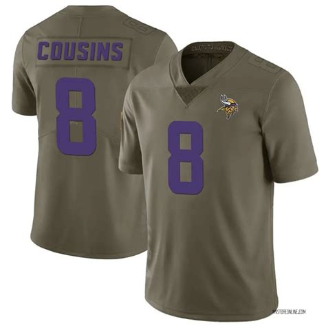 Men's Kirk Cousins Green Limited 2017 Salute to Service Football Jersey ...