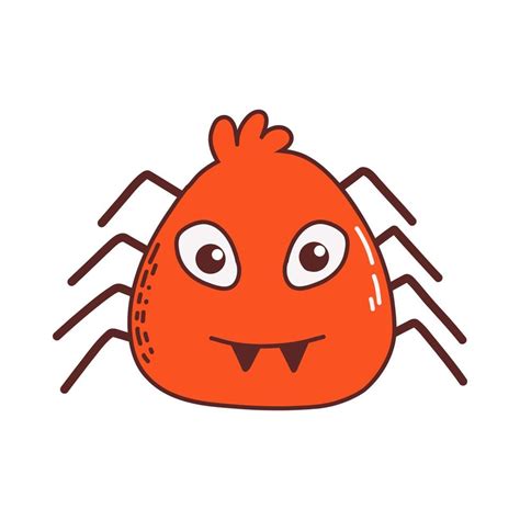 Funny Spider. Halloween element. Trick or treat concept. Vector ...