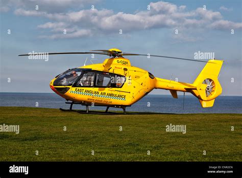 Eurocopter EC135 air ambulance helicopter Stock Photo - Alamy