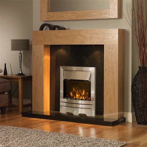 Windsor Oak Electric Fireplace Suite Deluxe | Low Cost Fireplaces