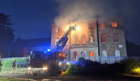 Belcamp College ravaged by fire as five crews battle dangerous blaze ...