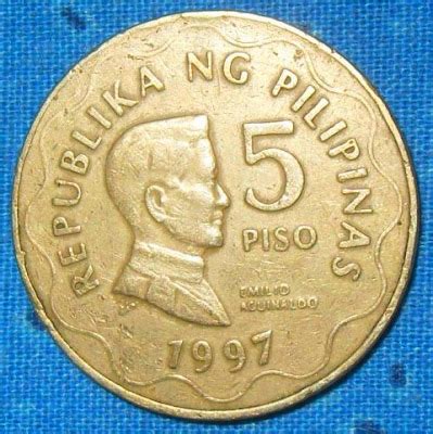 The cH@0+!c Yesterday: Coin Collection: 1997 5 Peso Coin (BSP)