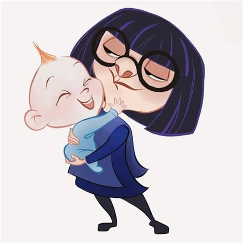 Edna Mode and Jack-Jack from The Incredibles | Disney pixar movies ...