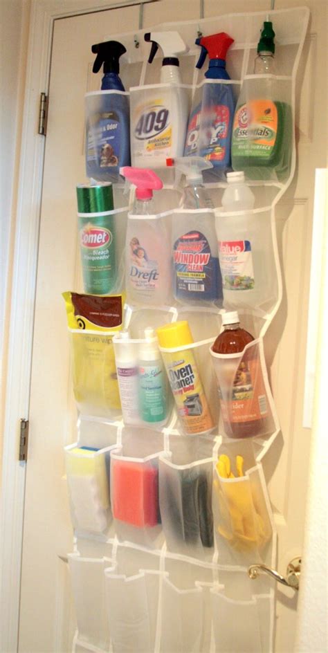 Storage Idea for Cleaning Supplies