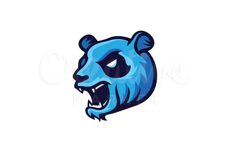 Blue Panda Mascot or Esport Logo – MasterBundles