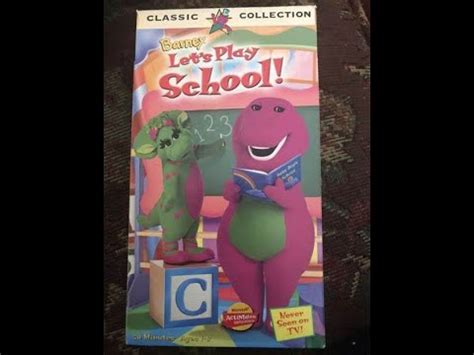 Opening & Closing to Barney: Let's Play School 1999 VHS - YouTube