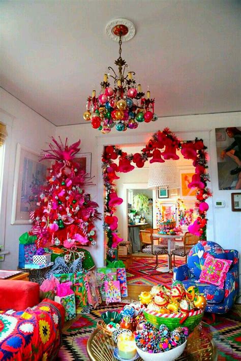 colorful christmas | Kitsch christmas, Bohemian christmas, Boho ...