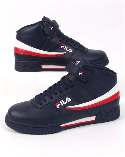 Fila Vintage F-13 Trainers Navy,high tops,shoes,basketball