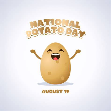 vector graphic of national potato day good for national potato day celebration. flat design ...