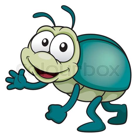 Vector illustration of cartoon bug | Stock vector | Colourbox