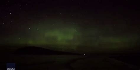 Aurora Australis Flickers Above Tasmanian Beach - GIPHY Clips