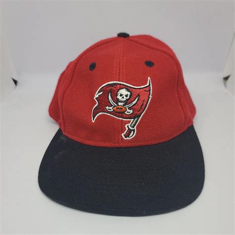 Embroidered NFL Buccaneers Snapback Hat Good... - Depop