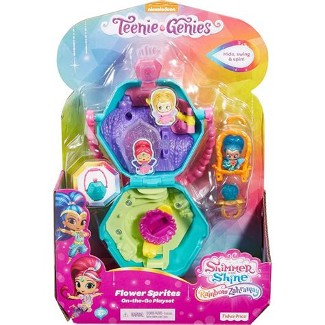 Fisher-Price Shimmer And Shine, Teenie Genies Flower Sprites On-The-Go ...