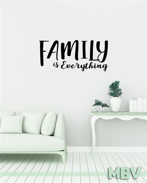 Family is Everything Decal Family Wall Quote Family Wall | Etsy