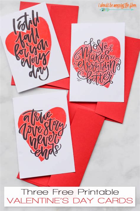 Free Printable Valentines Day Greeting Cards | i should be mopping the ...