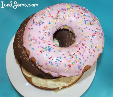 Stacked Giant Donut Cake – Iced Jems