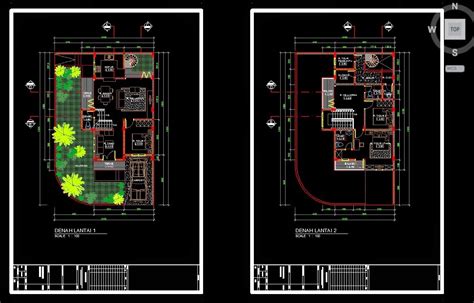 Denah Autocad 2d - IMAGESEE