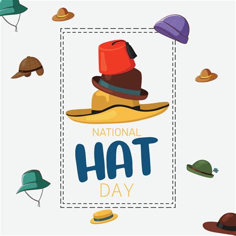 vector graphic of national hat day good for national hat day ...