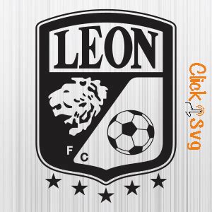 Club Leon logo Black Svg - Download SVG Files for Cricut, Silhouette ...