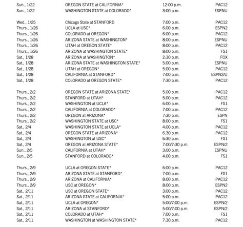 Pac-12 announces 2022-23 men’s basketball television broadcast schedule