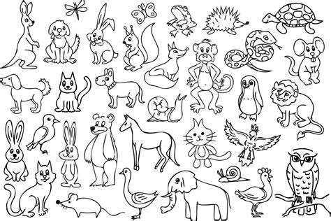 Animal Outline Vector Art, Icons, and Graphics for Free Download