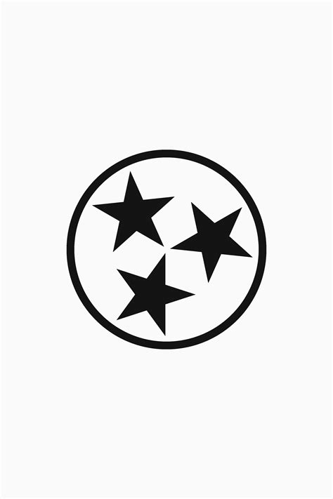 Tennessee Flag · Black Symbol | Tennessee flag, Tennessee tattoo, State ...