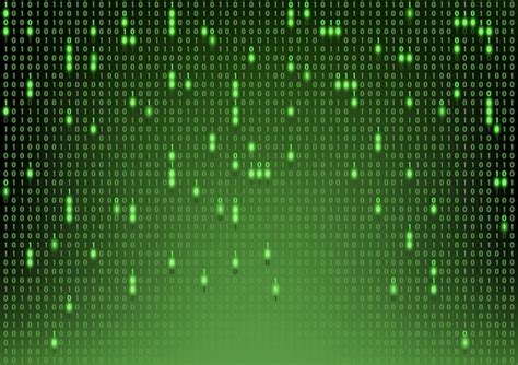 Premium Vector | Green binary code background