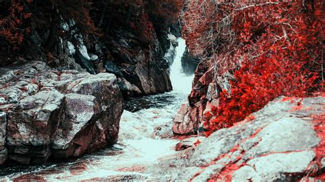 Download Fall Nature River 4k Ultra HD Wallpaper