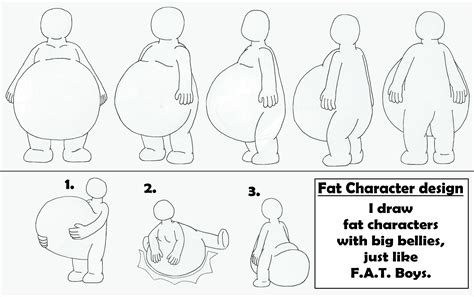 Fat Character with big belly design by MCsaurus on DeviantArt