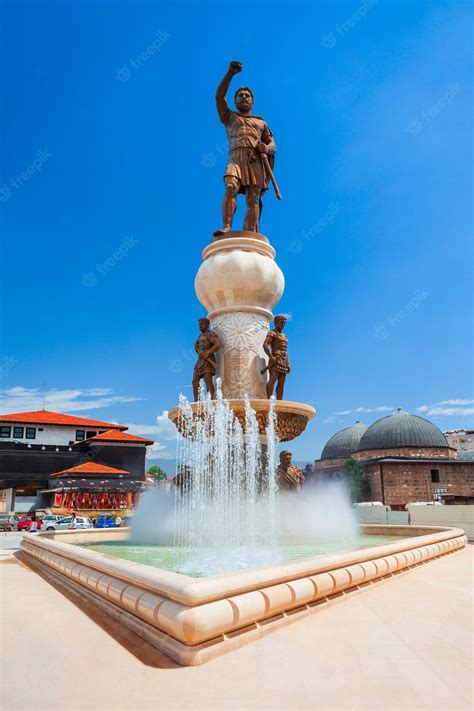 Premium Photo | Philip ii macedon king statue skopje