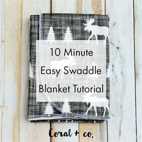 Easy DIY Baby Swaddle Blanket Pattern and Tutorial - Coral + Co.