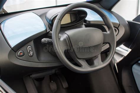 Interior of a Modern Electric Car Stock Image - Image of concept ...