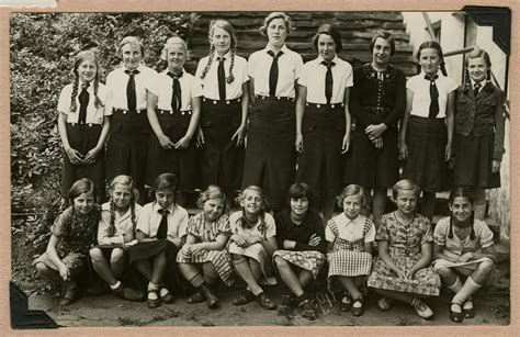 Group portrait of German school girls in Nazi Germany. - Collections Search - United States ...