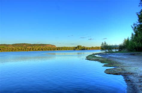 Shoreline at the River at Lake Nipigon, Ontario, Canada image - Free ...