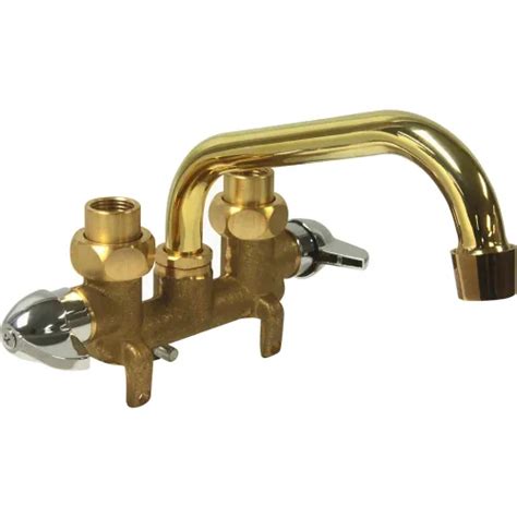 Dominion Faucets Two Handle Laundry Tray Faucet, Rough Brass