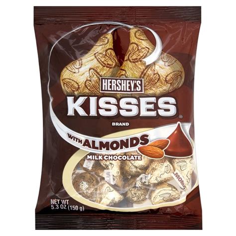 Hershey' s Milk Chocolate Kisses with Almonds 150g from Ocado