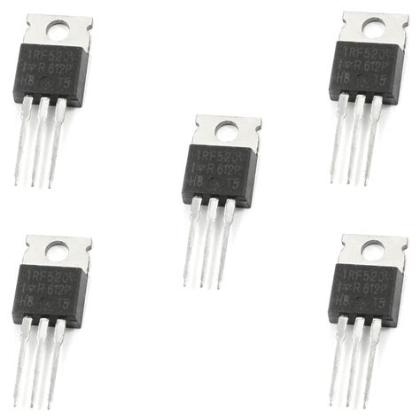 5x IRF520 N-Channel Hexfet Power MOSFET Transistor | All Top Notch