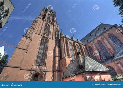 Frankfurt Cathedral stock image. Image of building, sunny - 36605865